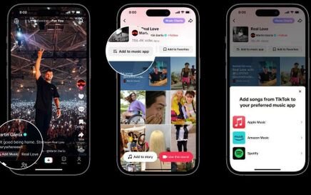 New TikTok feature saves songs directly to Amazon Music & Spotify