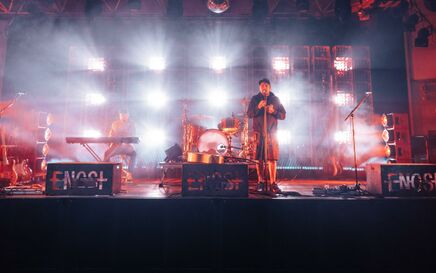 GLP Lights Up Beer Crate Wall for German Rockers Engst