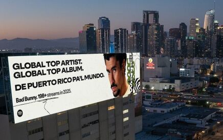 Bad Bunny crowned top global artist for 2025 on Spotify