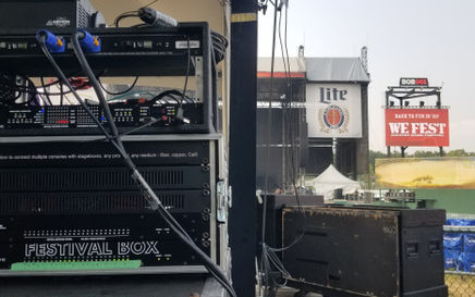 Optocore Festival Boxes Prove a Winner for WE Fest