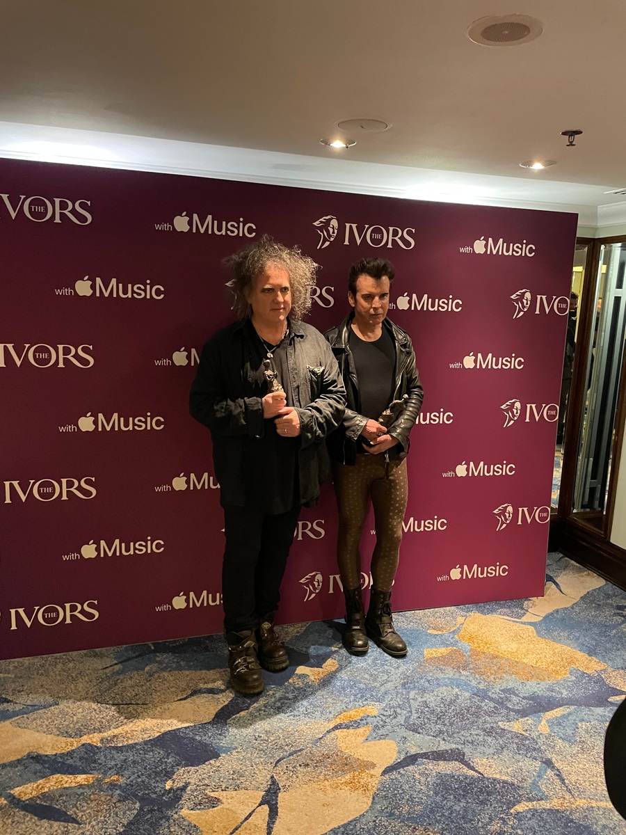 The Cure&rsquo;s Robert Smith and Simon Gallup bagged the PRS for Music Icon Award at the 67th Awards