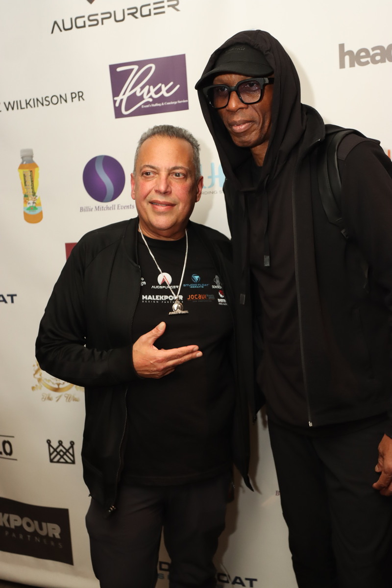 Augspurger&reg; Monitors' Dave Malekpour with Public Enemy founder Hank Shocklee